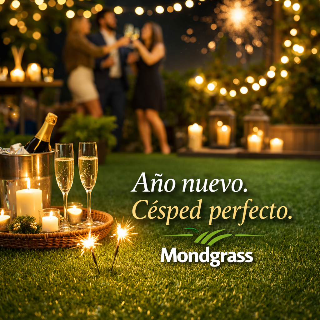 Año nuevo con césped artificial Mondgrass